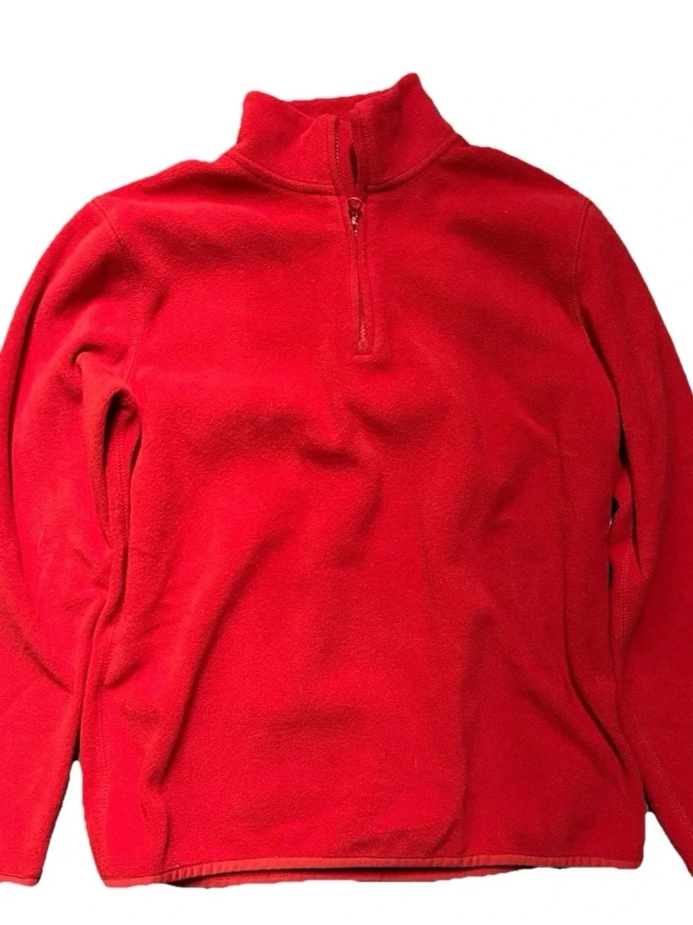 Gap Kids Red Fleece 1/4 Zip Pull Over Size XL Winter Cold Weather